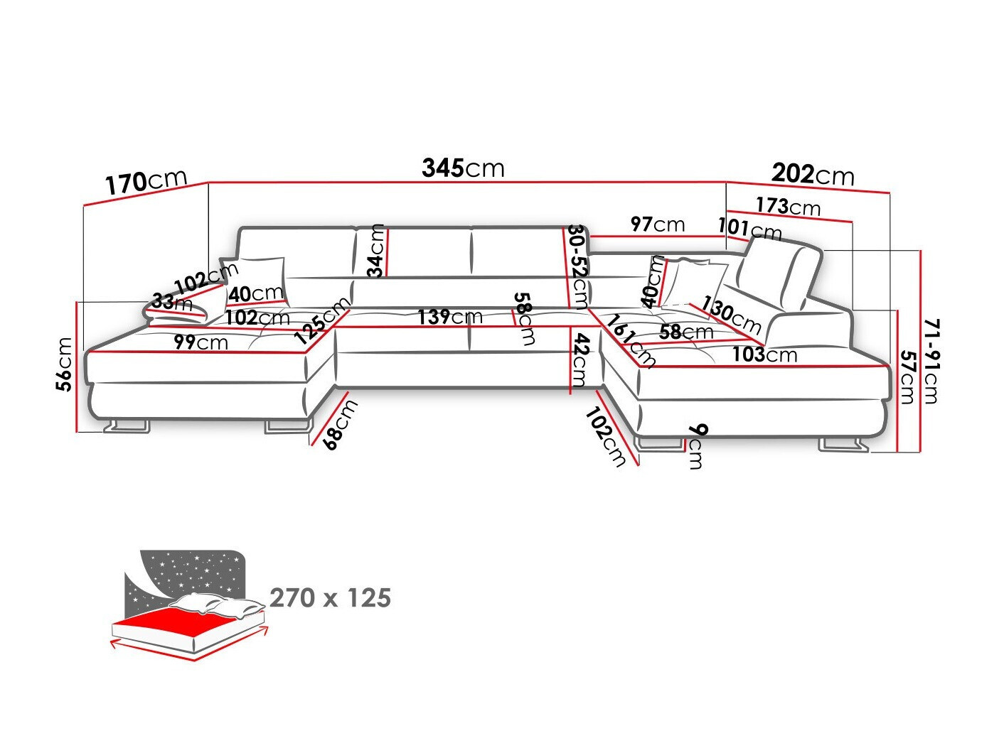 Hoekbank Comfivo 241 (Abriamo 03)