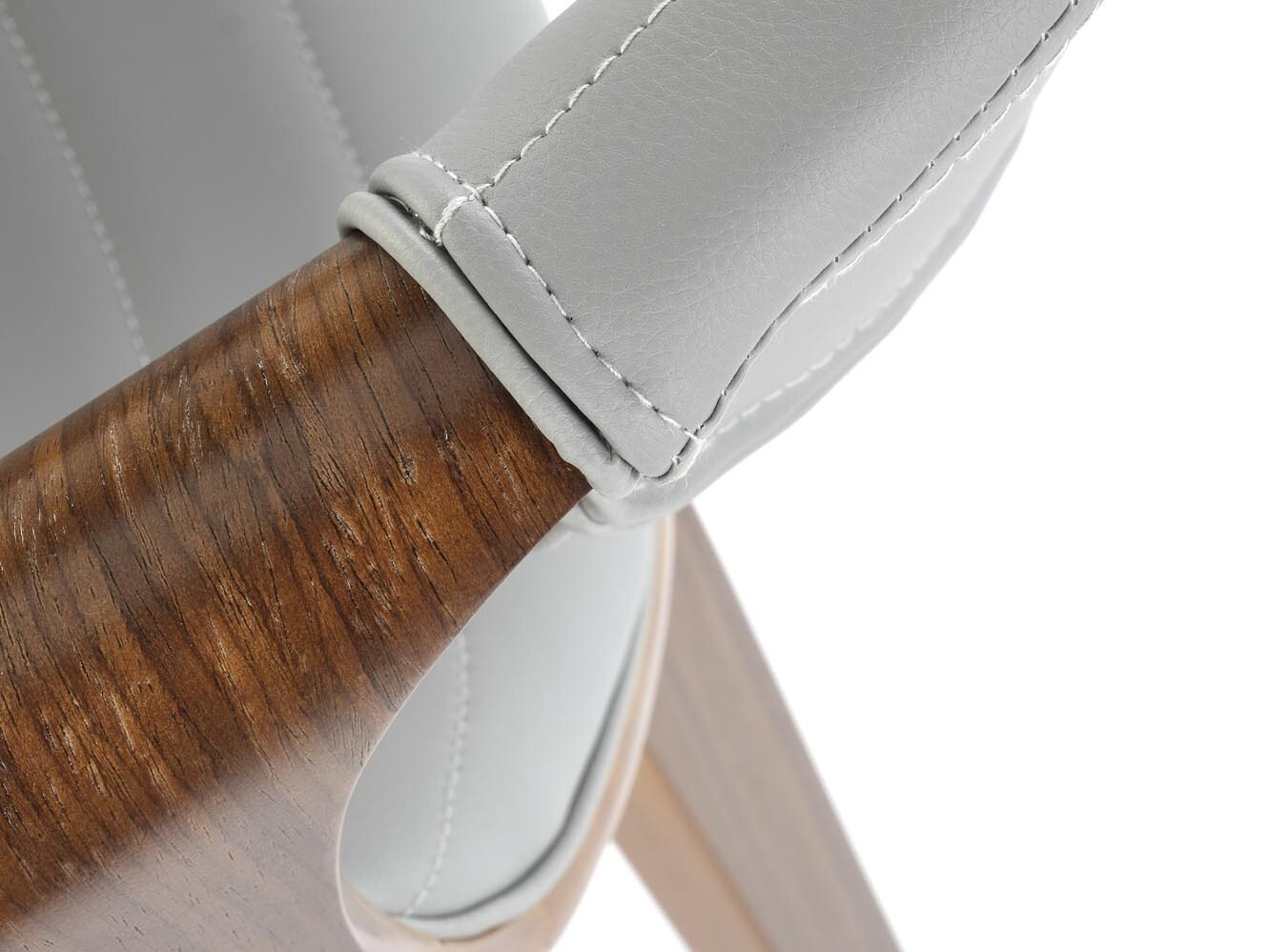 Stoel Houston 1596 (Grijs + Notenhout)