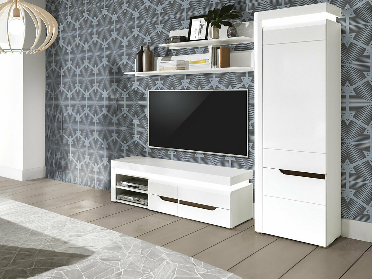 Wandplank Revelmi 108 (Glanzend wit + Wit)