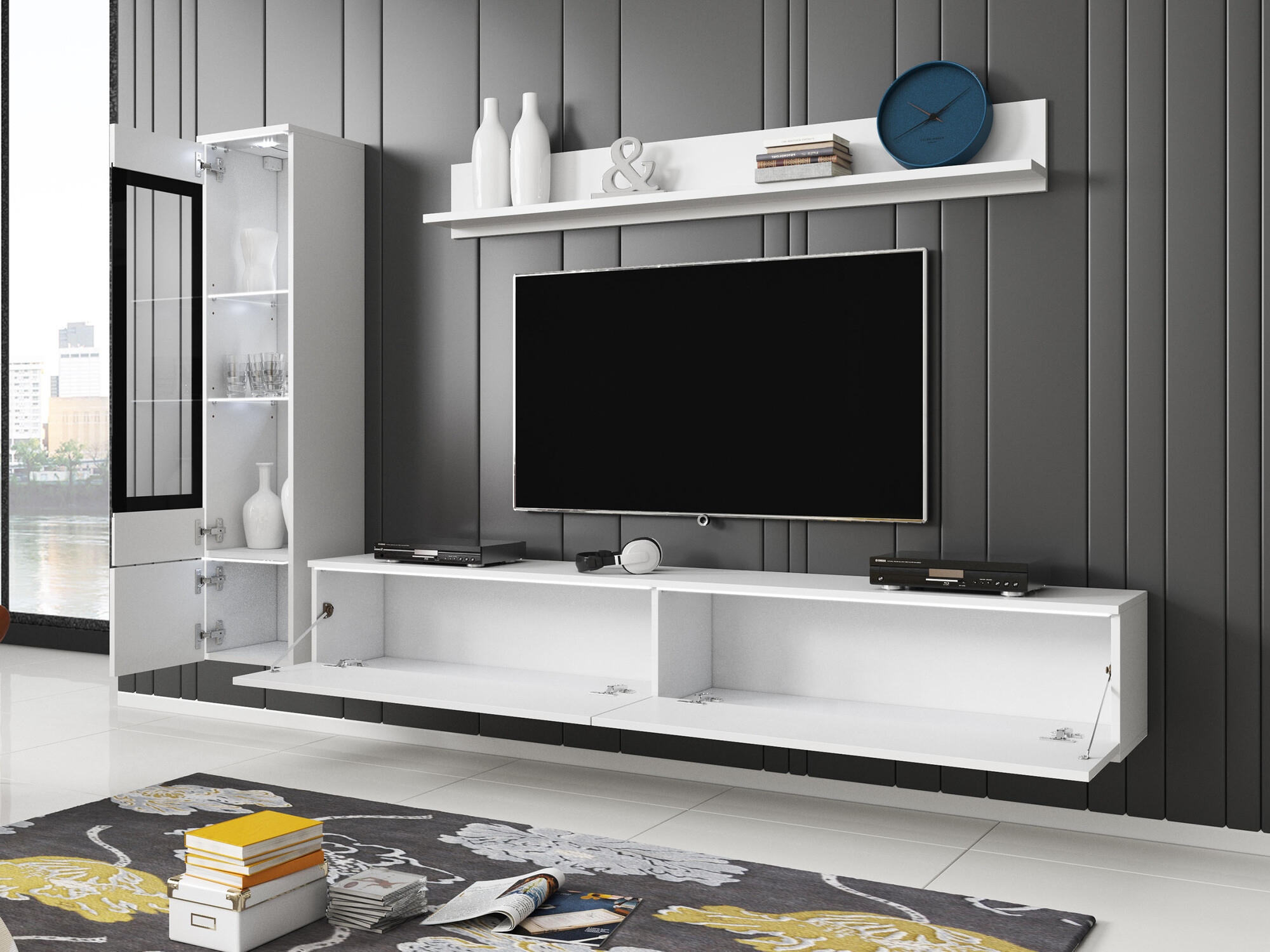 Woonkamerset Sarasota 125 (Grafiet)