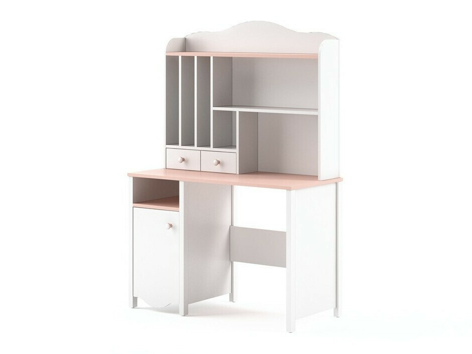 Boekenkast Velferi 115 (Wit + Roze)