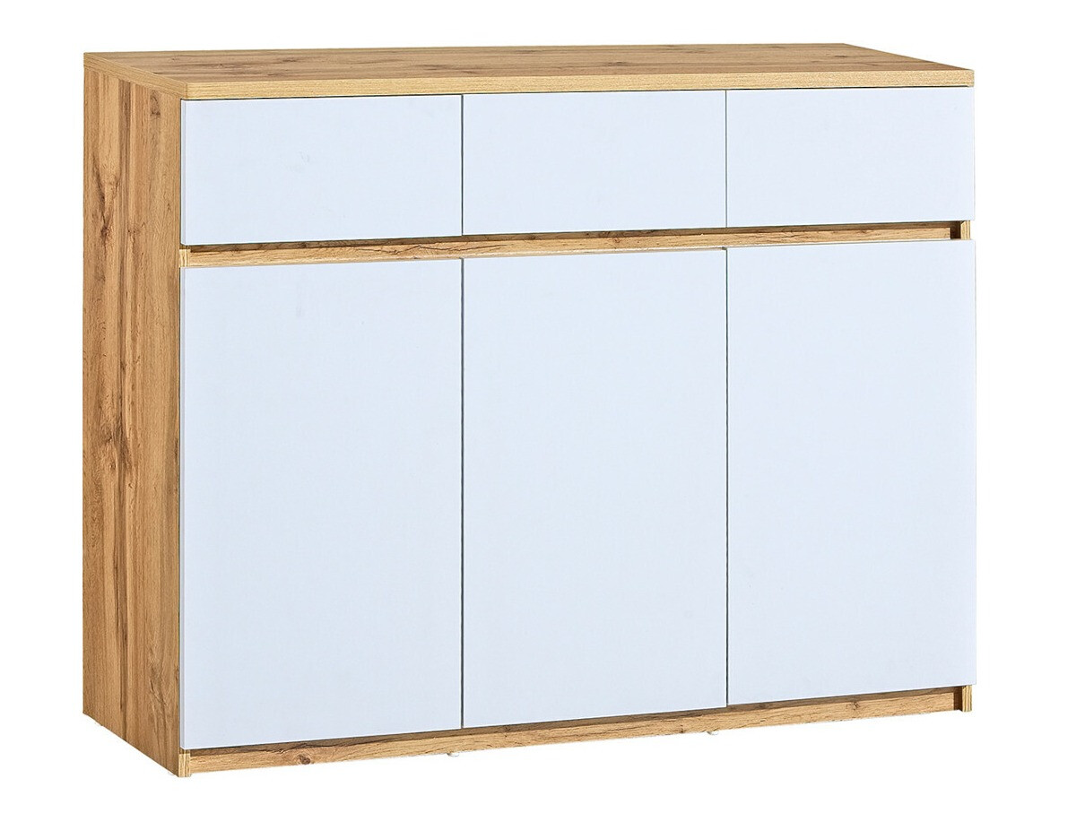 Ladekast Evaropha 105 (Wotan eik + Wit)