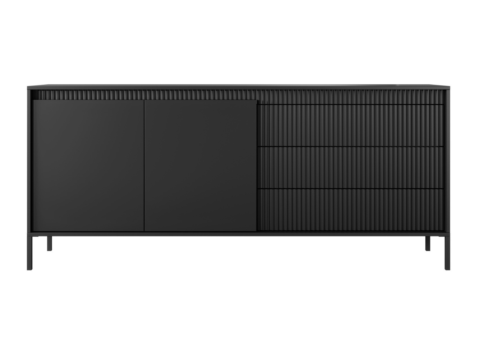 Ladekast Romfele 102 (Zwart)