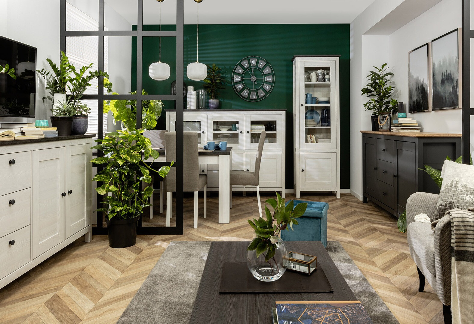 Ladekast Sordoro 101 (Grafiet + Artisan eiken)