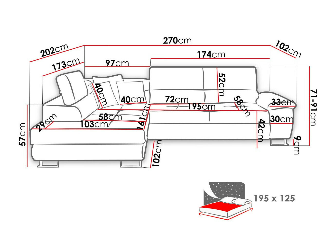 Hoekbank Comfivo 290 (Abriamo 03)