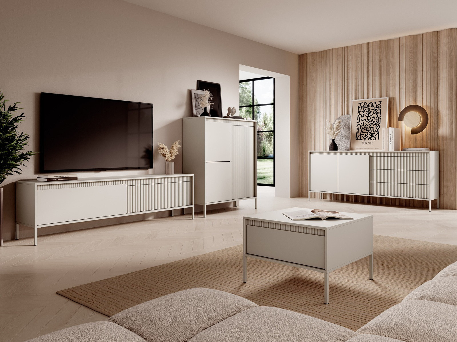 TV-meubel Romfele 104 (Beige)