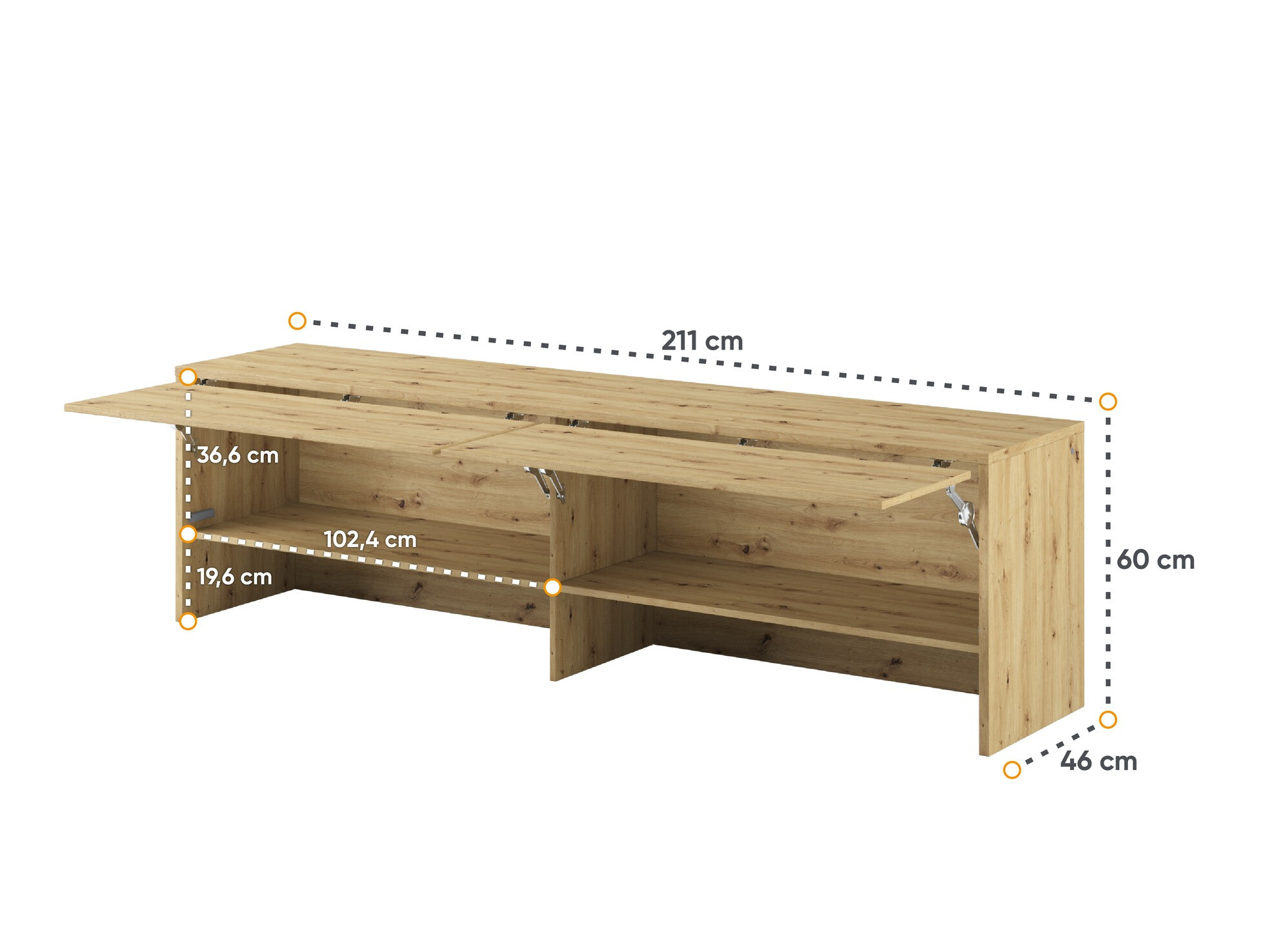 Dressoir Concept Pro Lenart III (Artisan eiken)