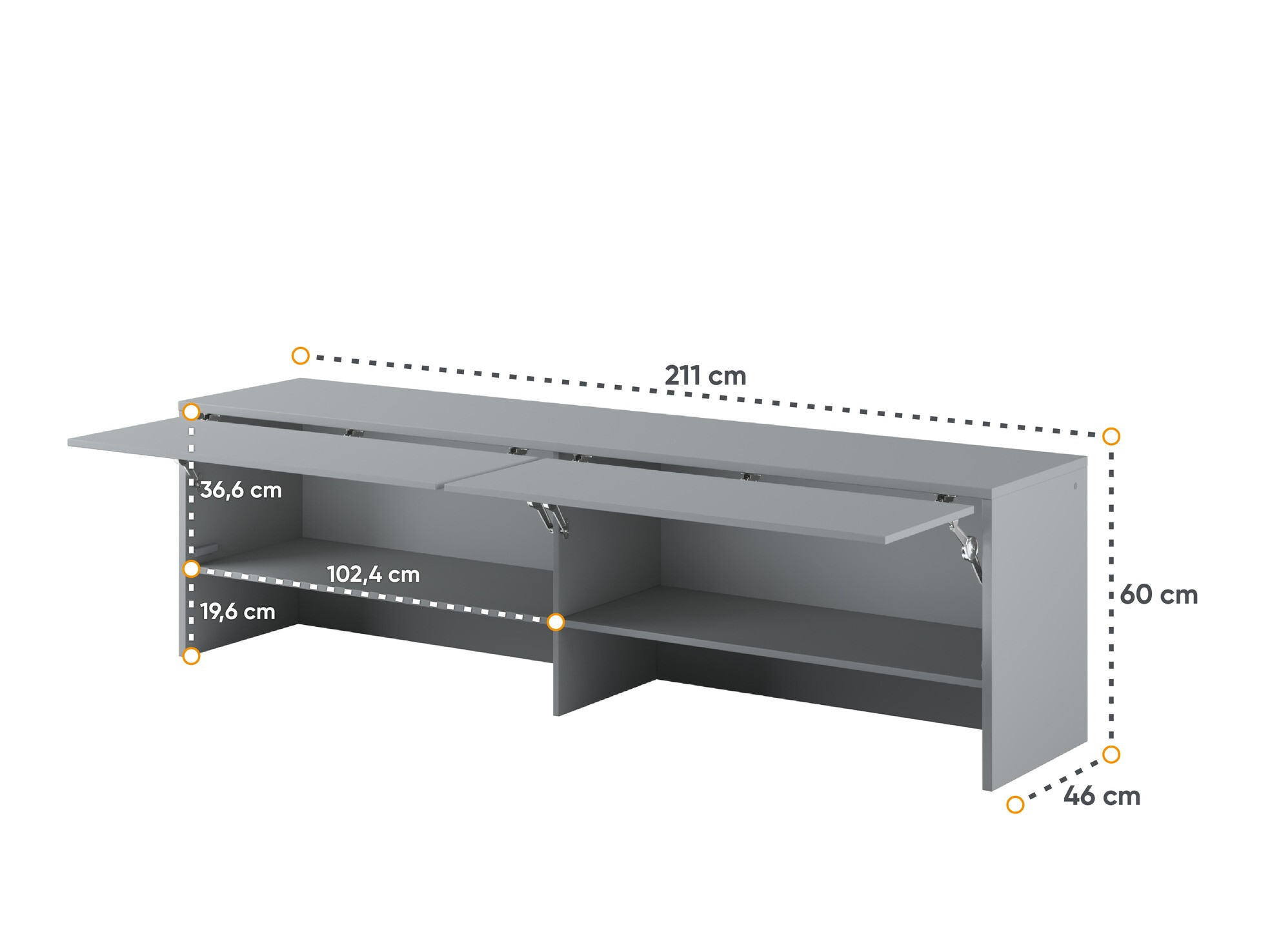 Dressoir Concept Pro Lenart III (Grijs)