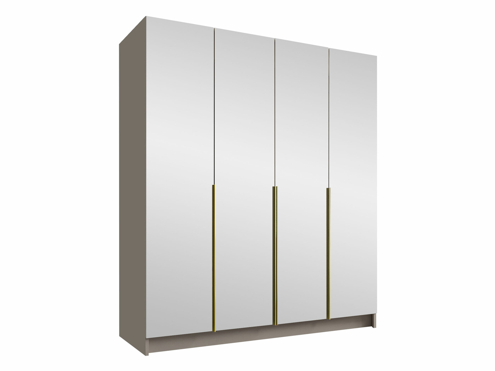 Kledingkast Closico Navor III (Kasjmier + Gouden)