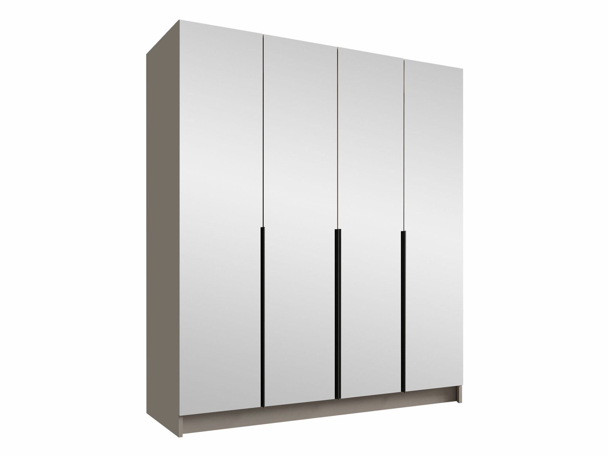 Kledingkast Closico Navor III (Kasjmier + Zwart)