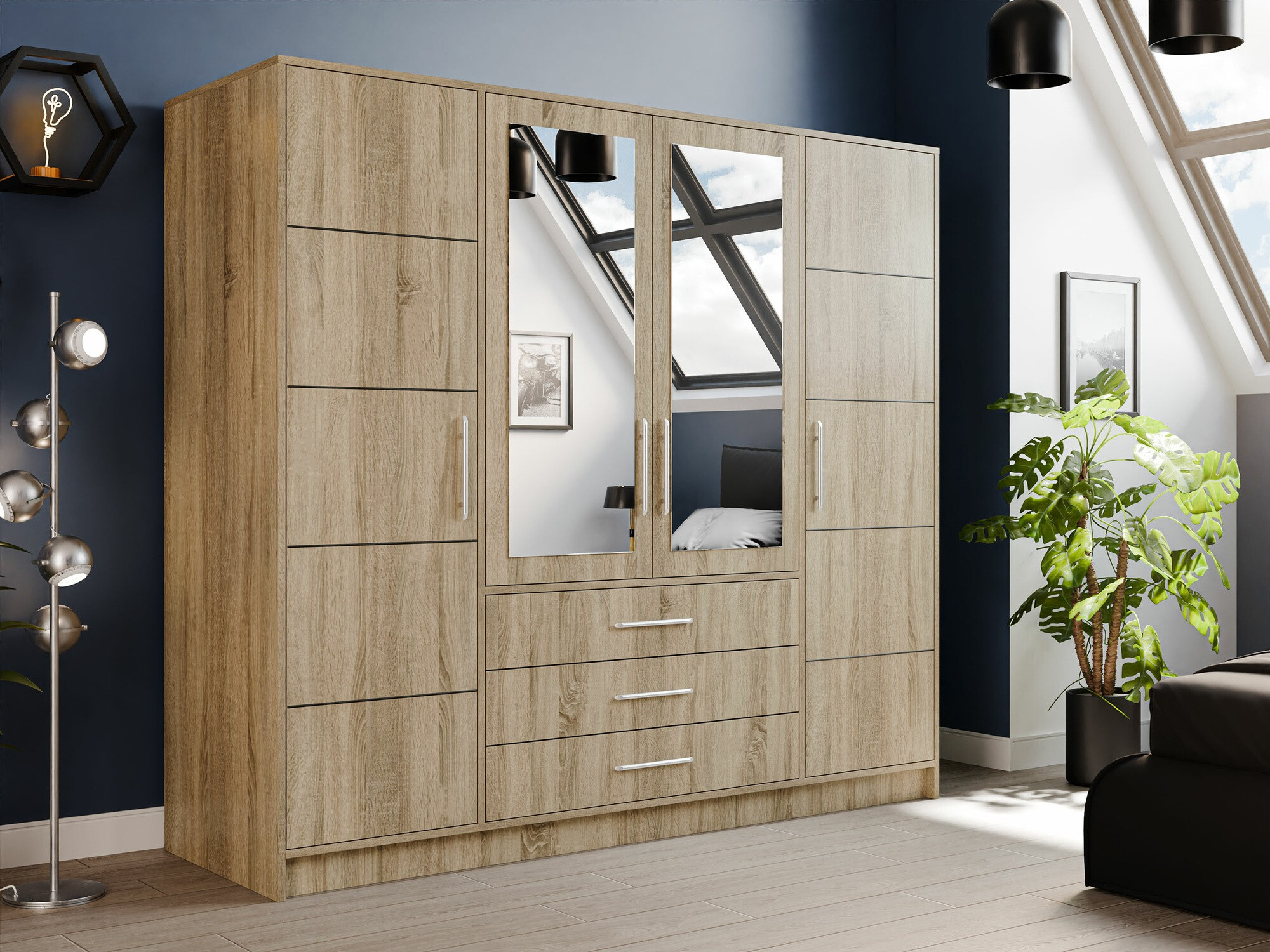 Kledingkast Dortivu 154 (Sonoma eik)