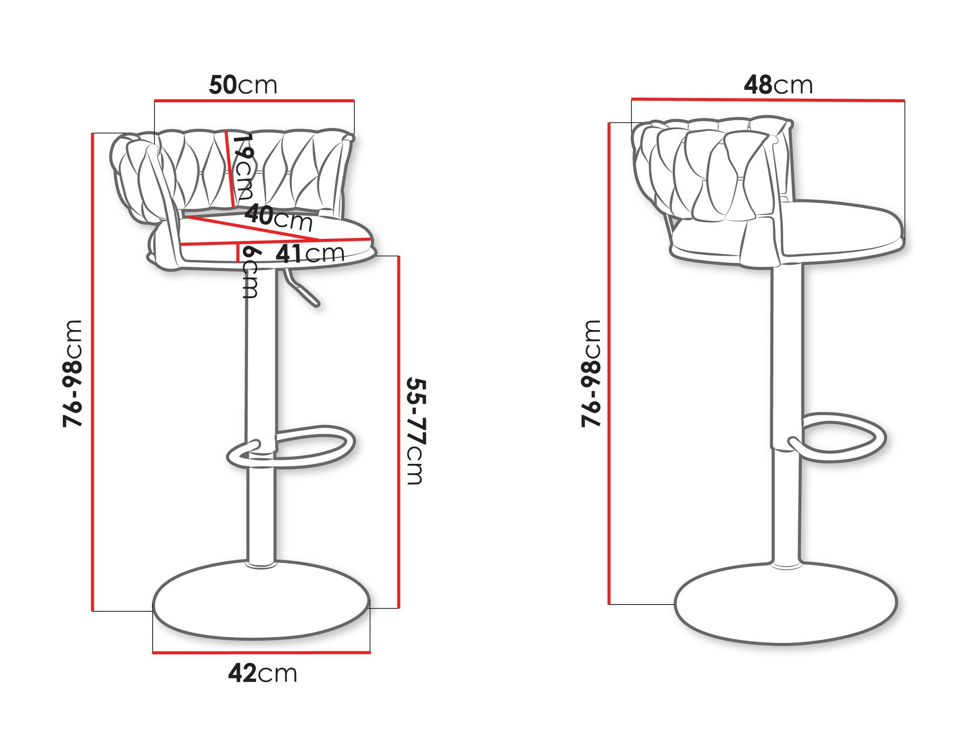 Barkruk Comfivo 433 (Beige)
