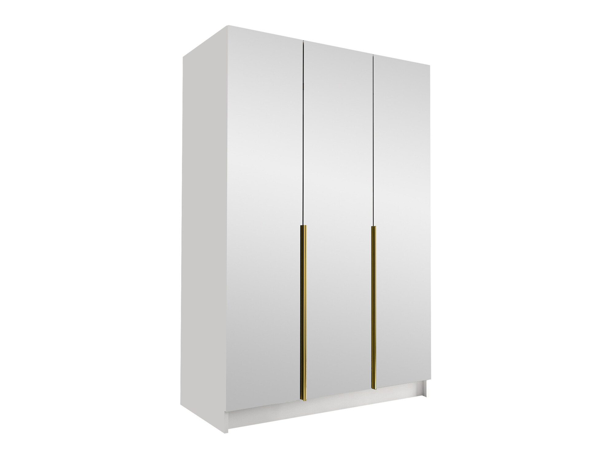 Kledingkast Closico Decoron III (Wit + Gouden)