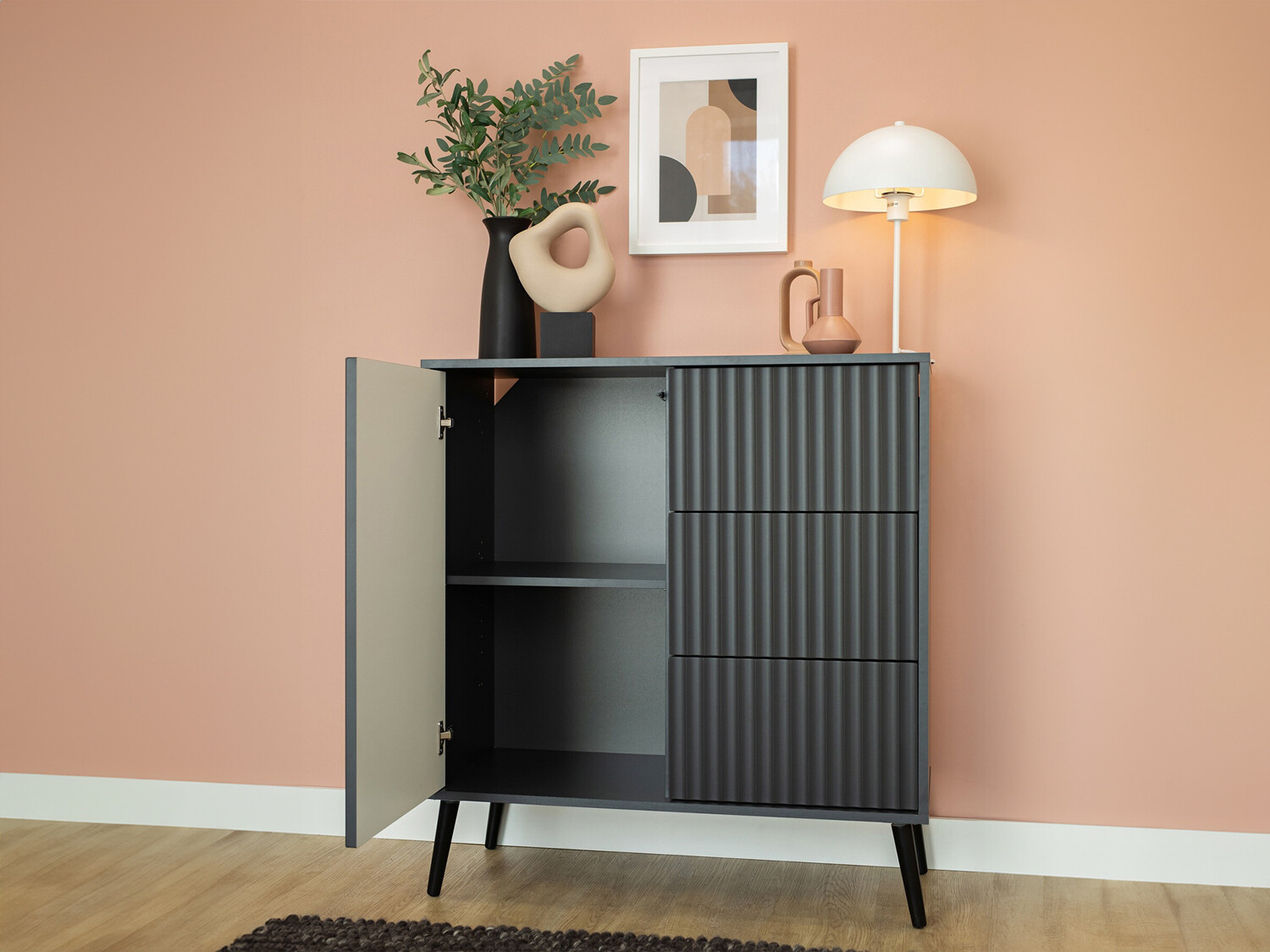 Ladekast Cirferi 100 (Antraciet)