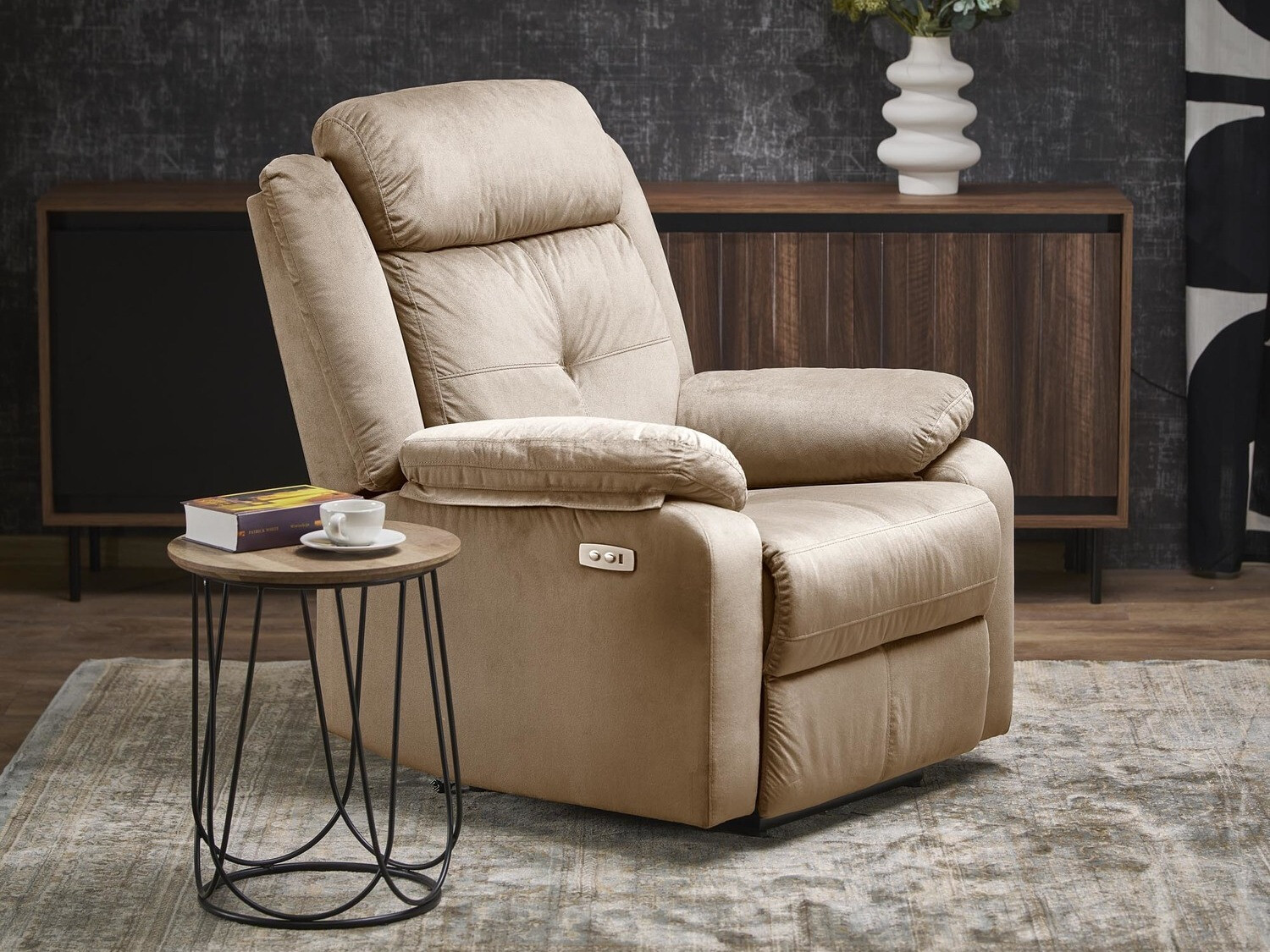 Relaxfauteuil Houston 1781 (Beige)