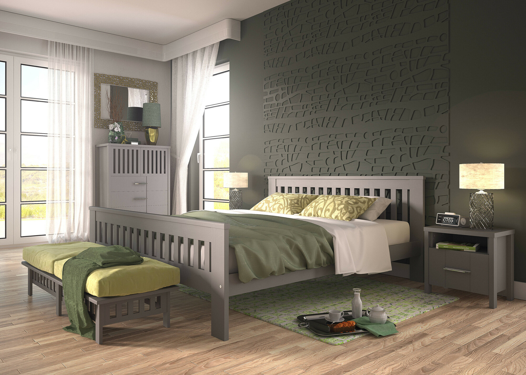 Ladekast Ogden 160 (Antraciet)