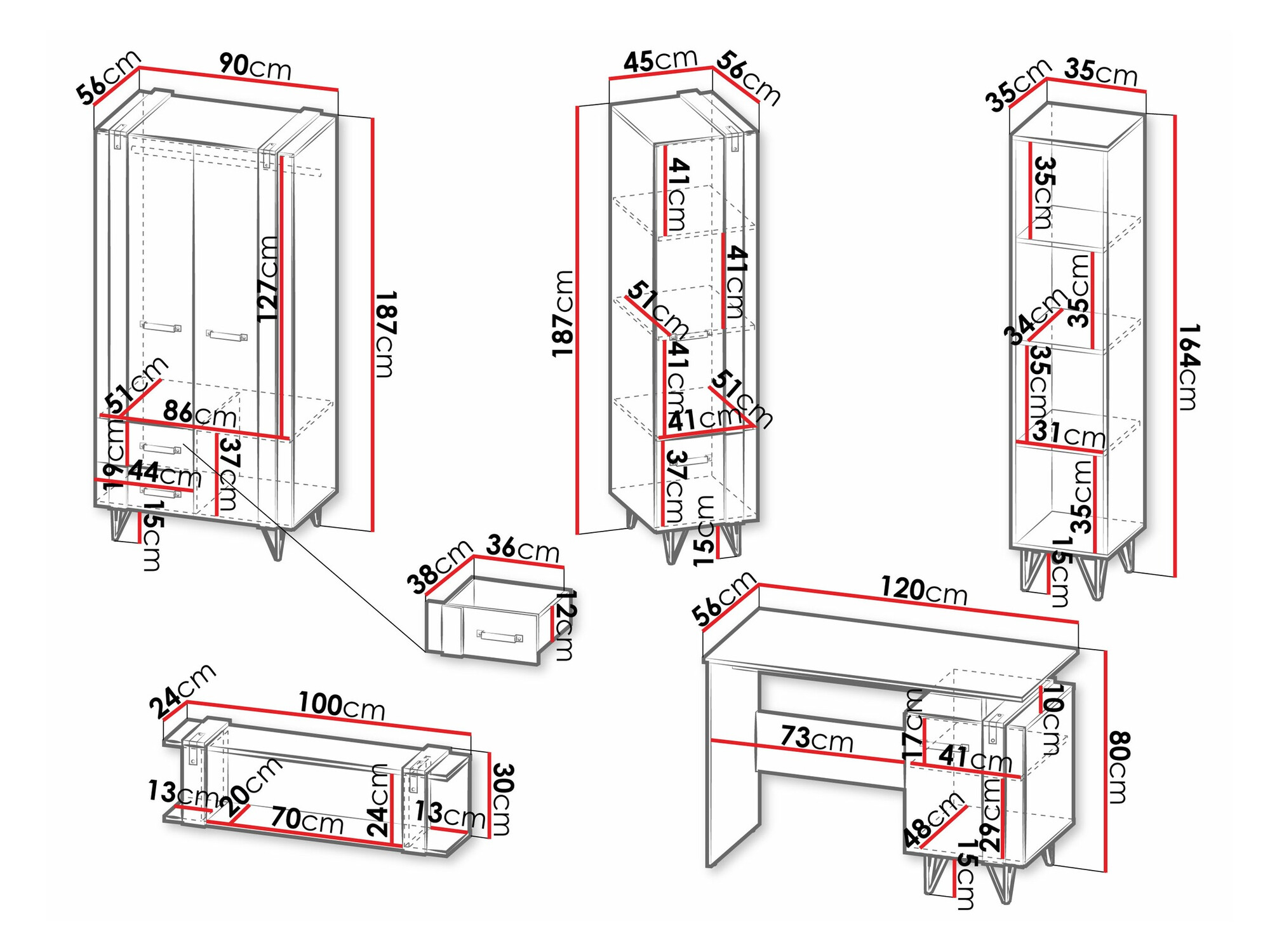 Meubelset Domdele 114
