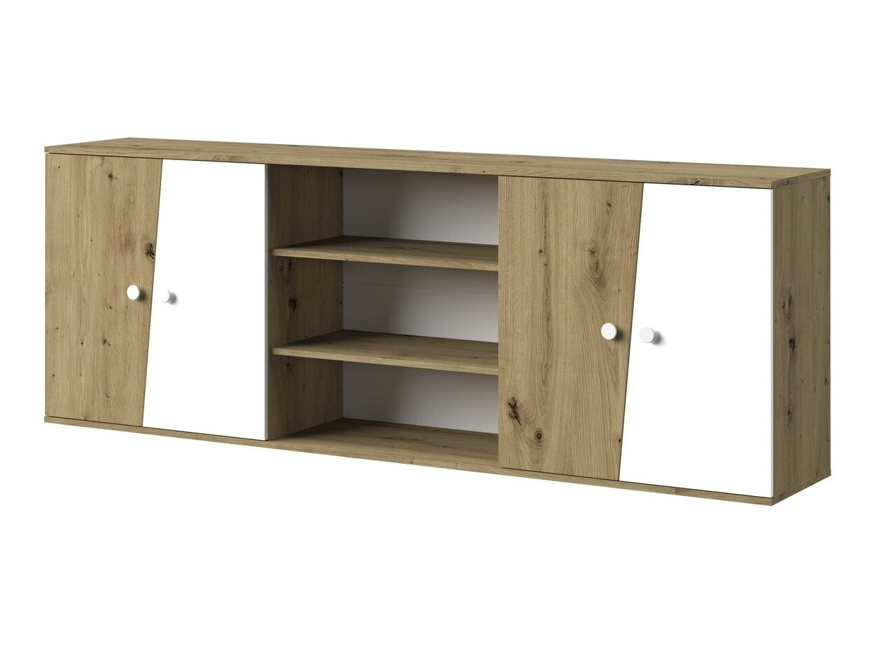 Wandkast Mirelbu 115 (Artisan eiken + Wit)