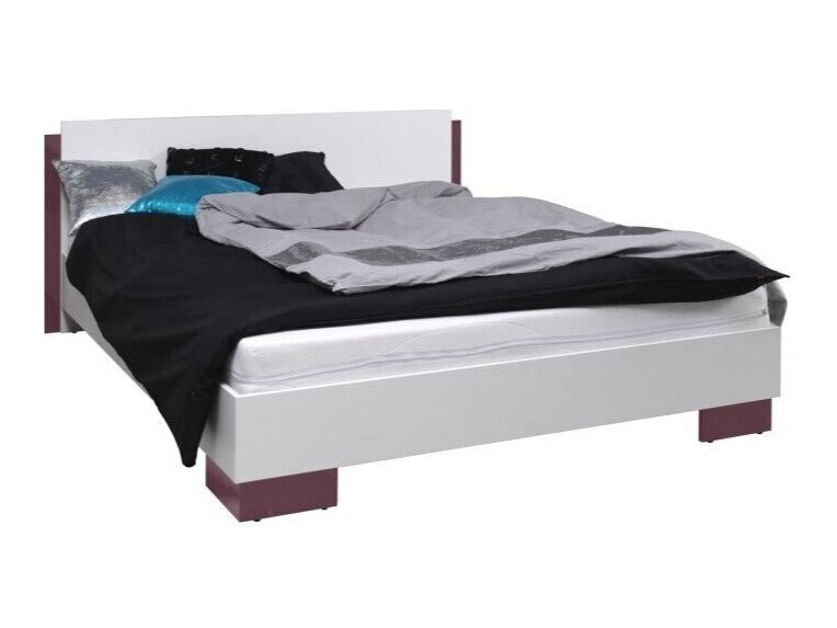 Bed Murrieta 110 (Wit + Glans Paars)