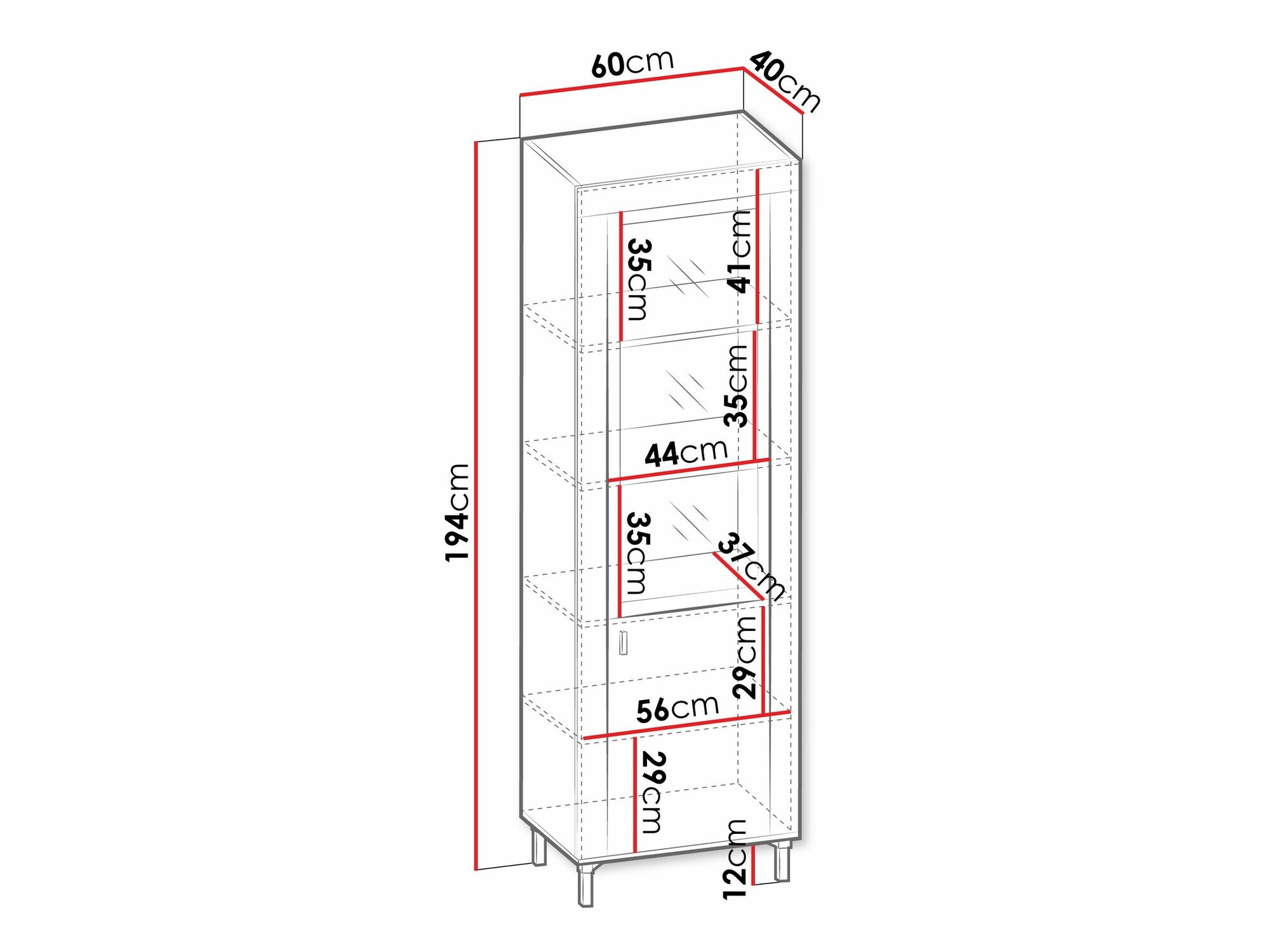 Boekenkast Mormavu 104 (Mat wit)