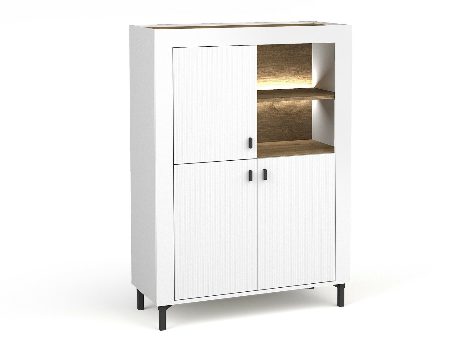 Boekenkast Mormavu 105 (Mat wit)