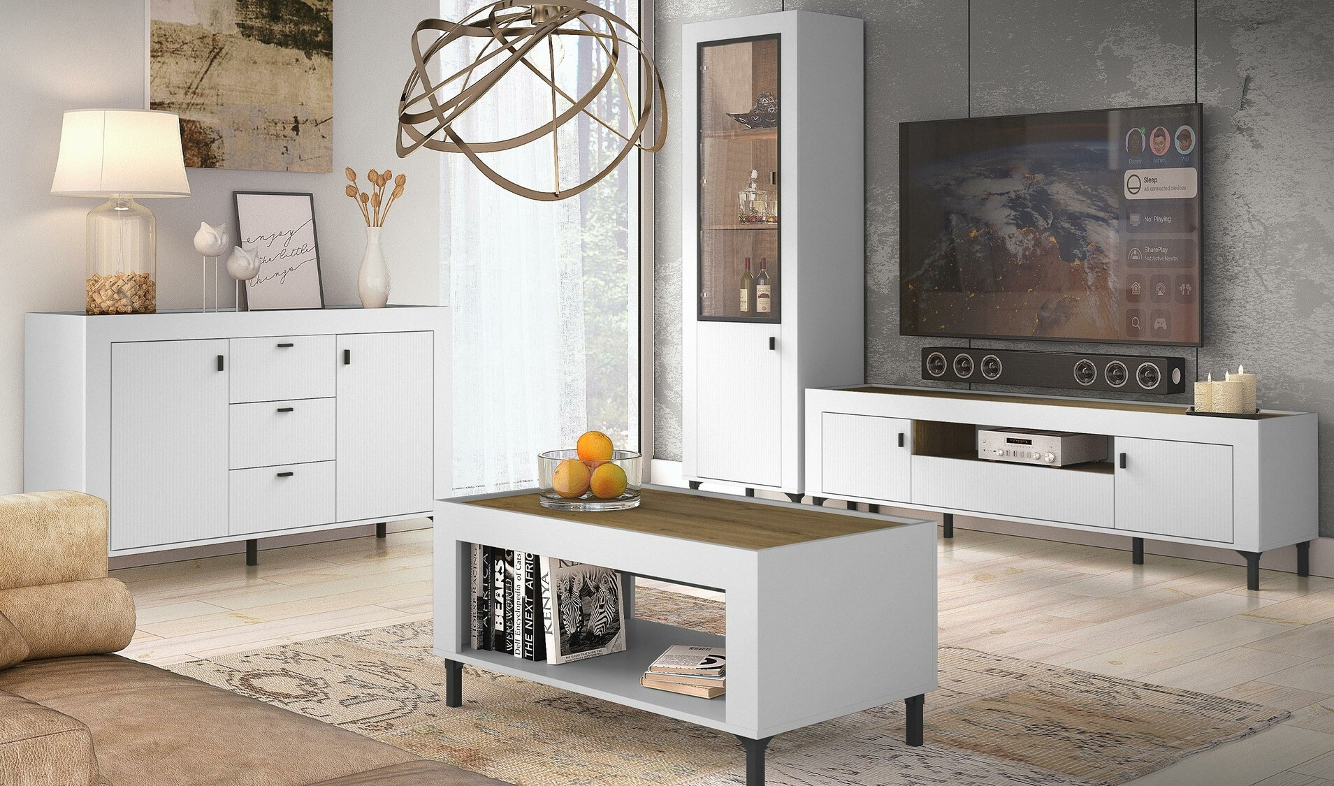 Ladekast Mormavu 103 (Mat wit)