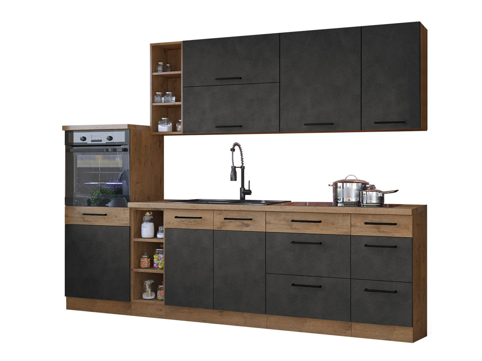 Modulaire keukenset Wood Grey 137