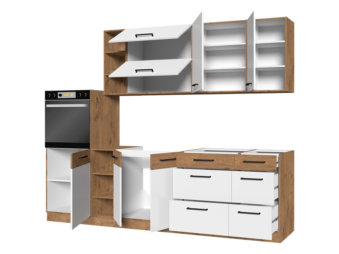 Modulaire keukenset Wood Grey 137