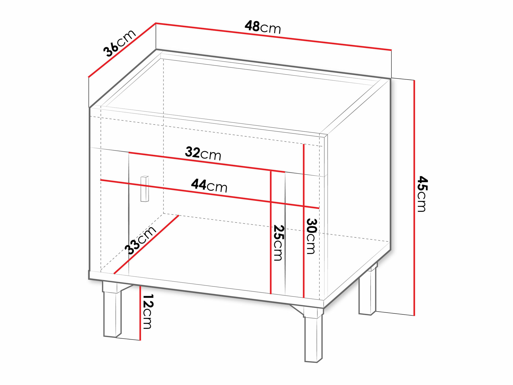 Nachtkastje Mormavu 109 (Kasjmier)
