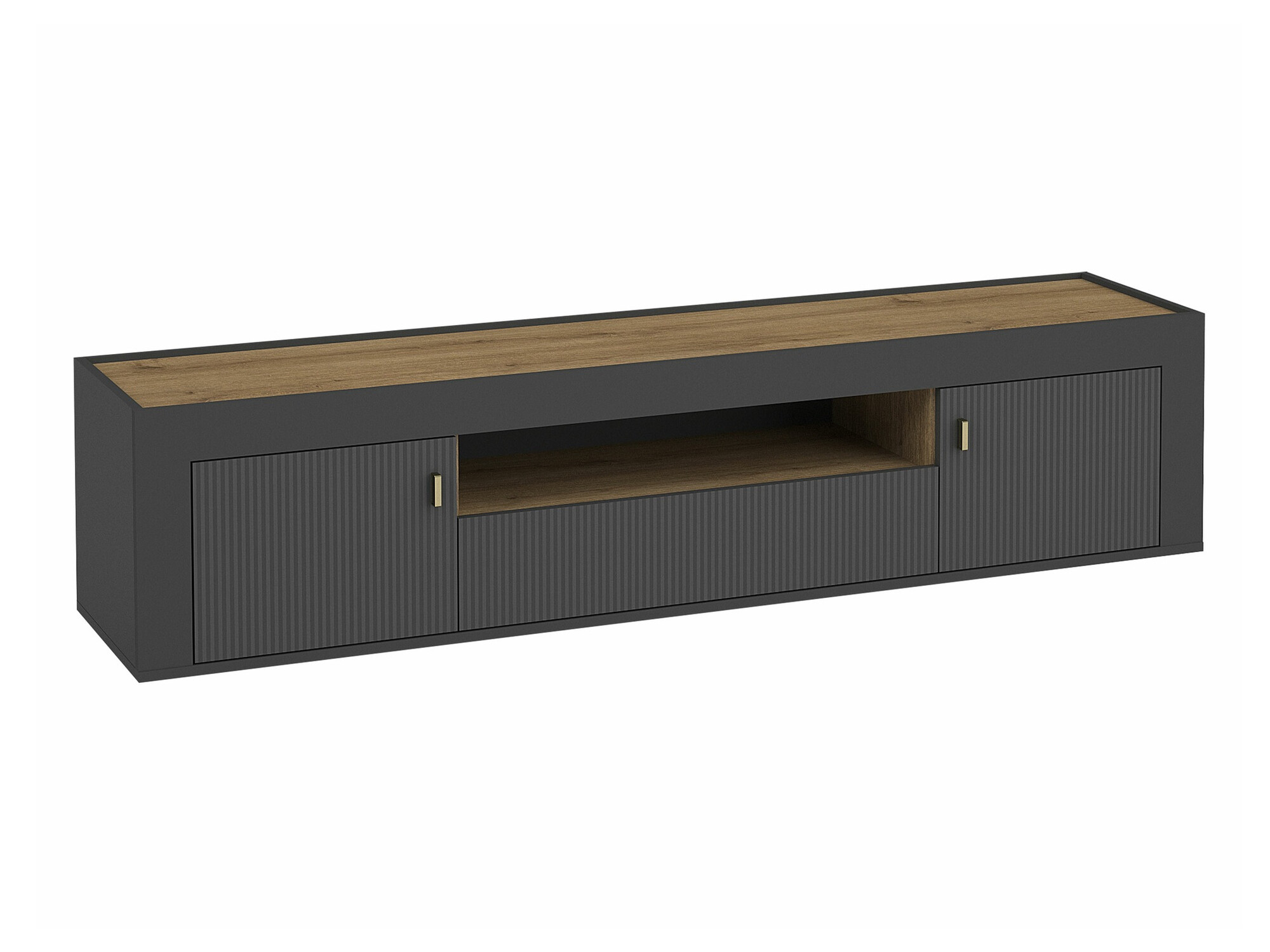 TV-meubel Mormavu 106 (Matzwart)