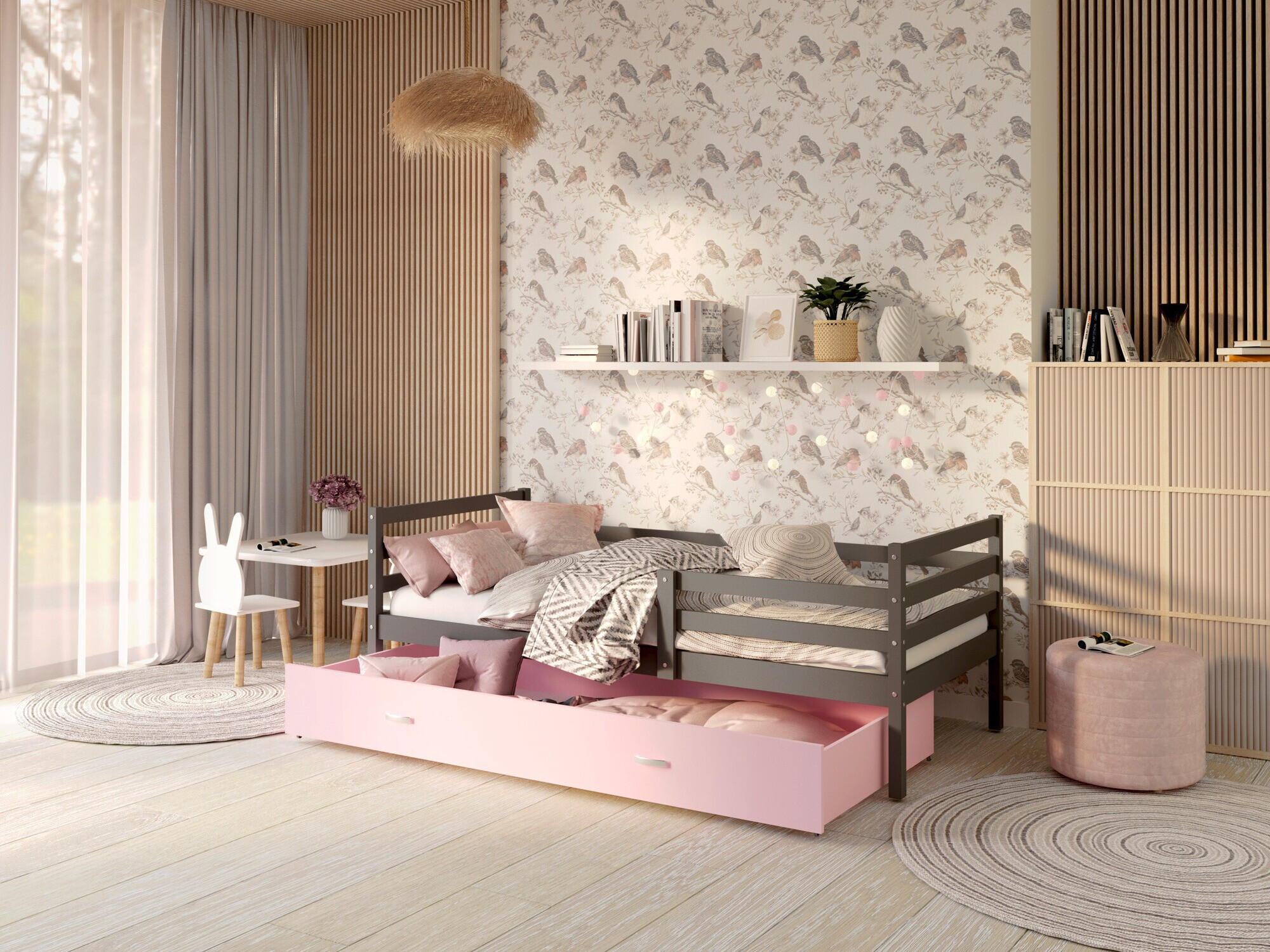 Bed Aurora 130 (Grijs)