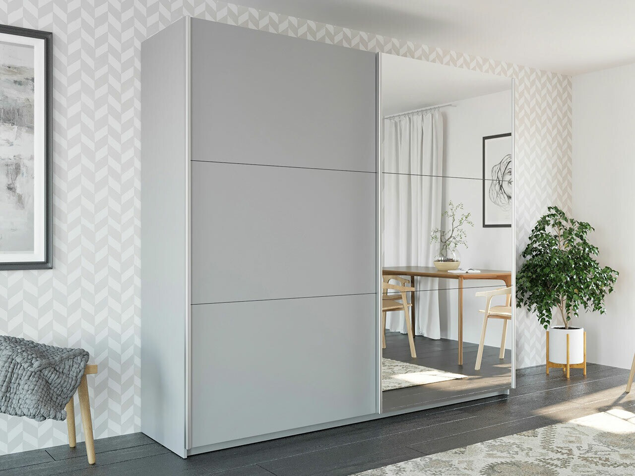 Kledingkast Honolulu 204 (Grijs)