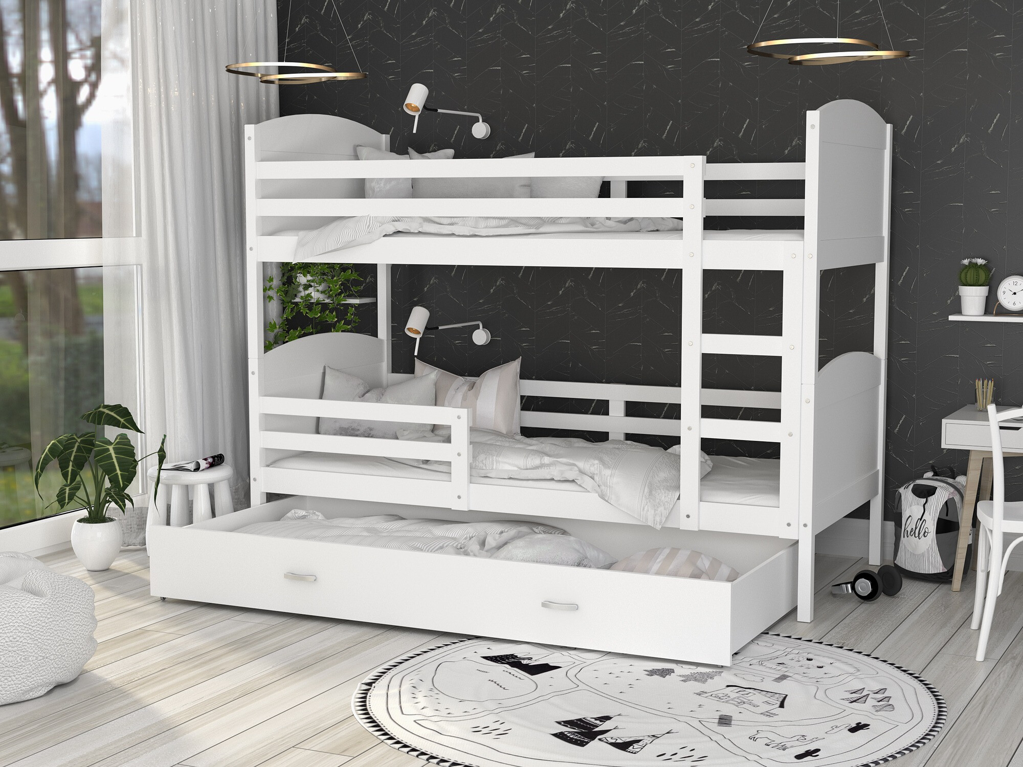Stapelbed Aurora 101 (Wit)