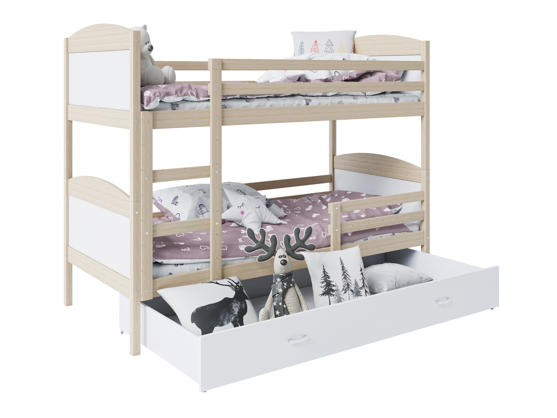 Stapelbed Aurora 103 (Grenen)