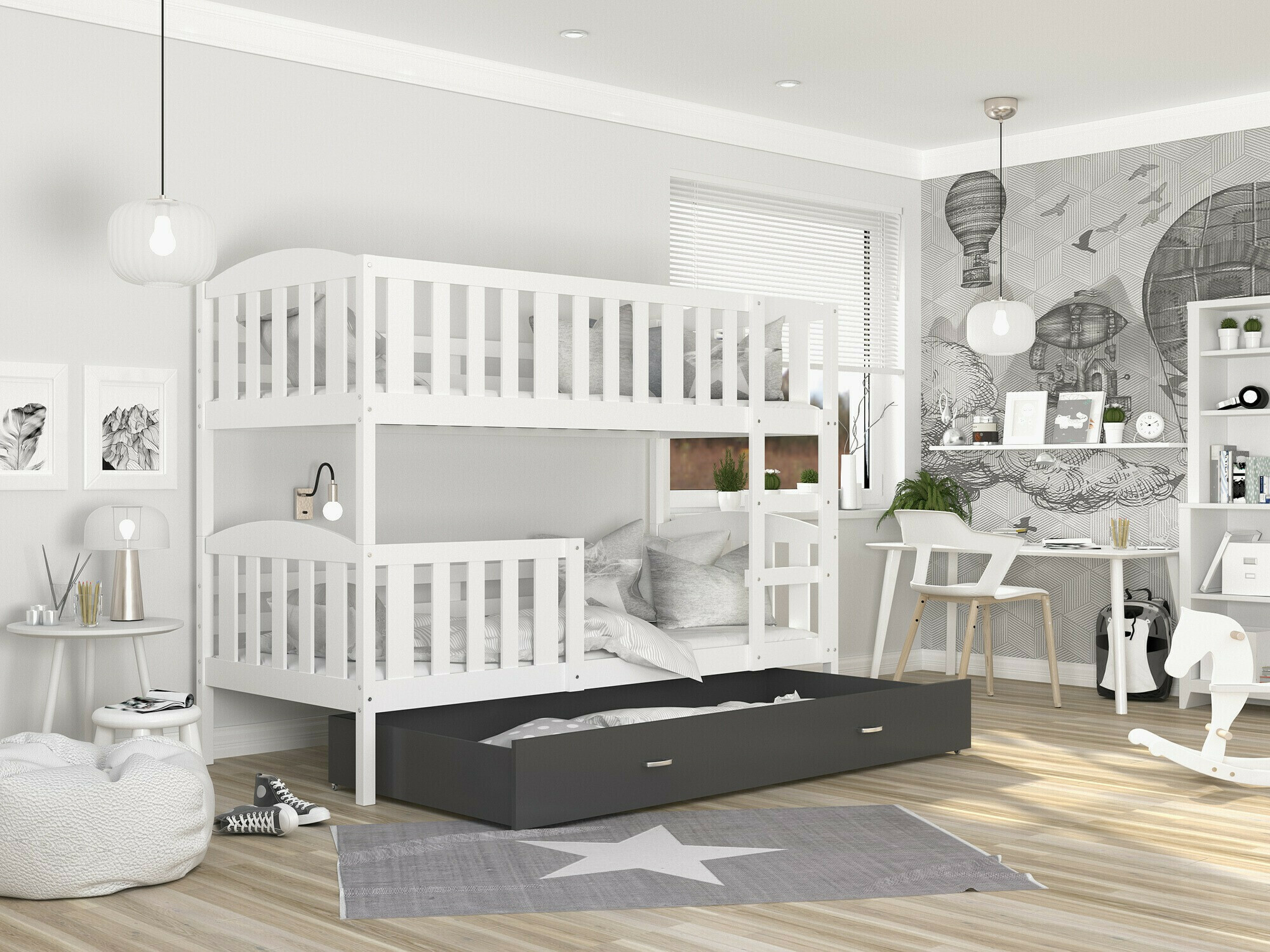 Stapelbed Aurora 105 (Wit)
