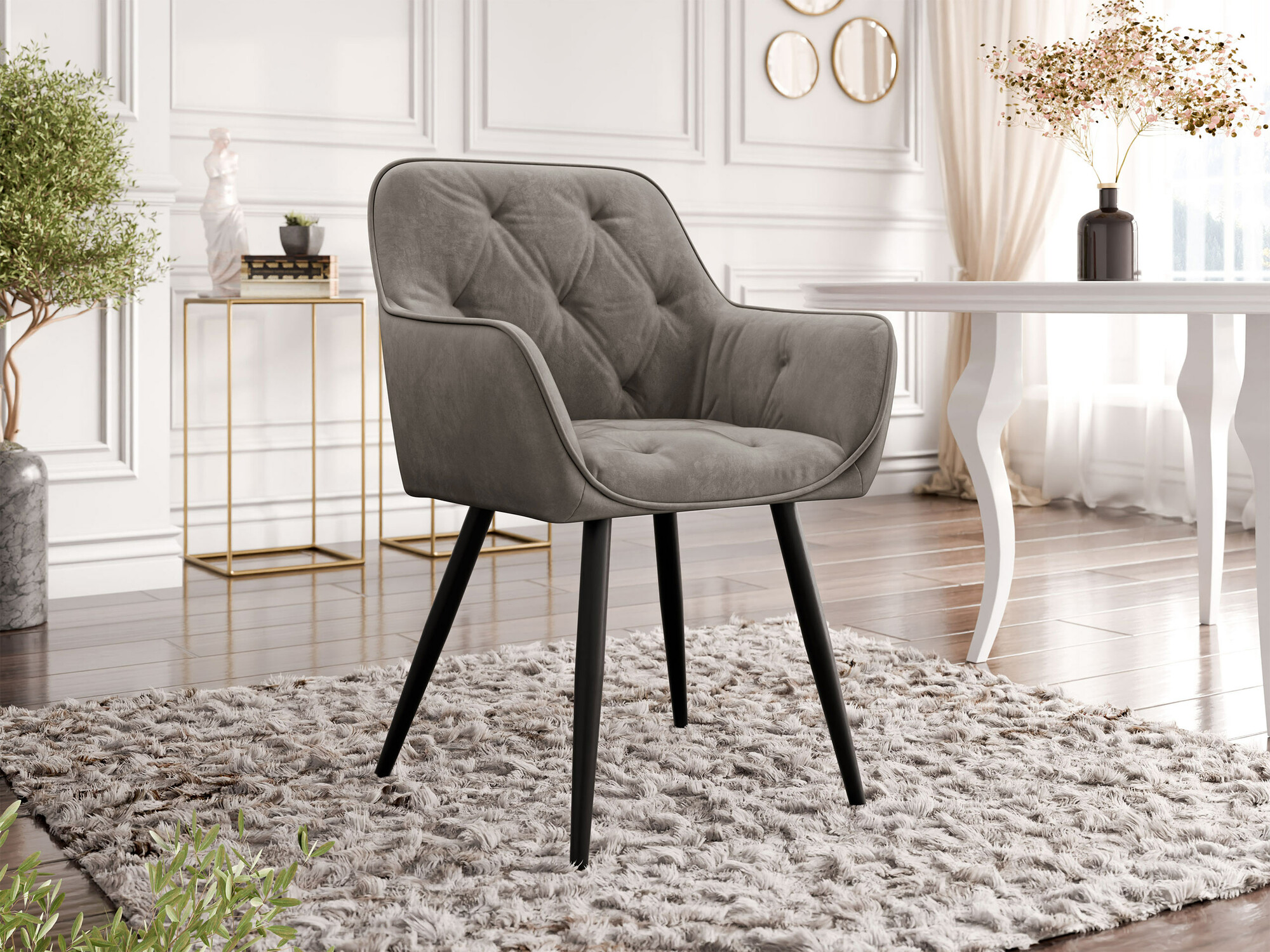 Stoel Jackson 115 (Zwart + Magic Velvet 2209)