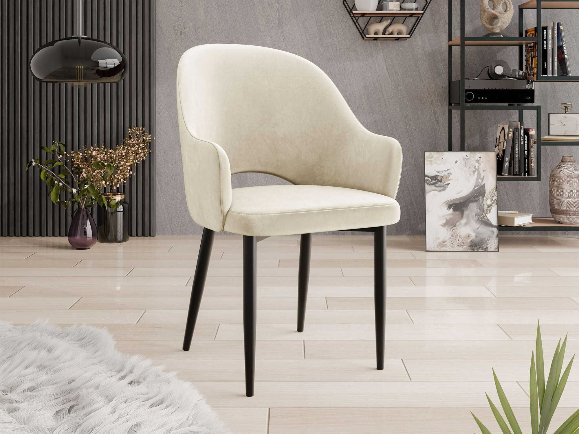 Stoel Jackson 116 (Zwart + Magic Velvet 2250)