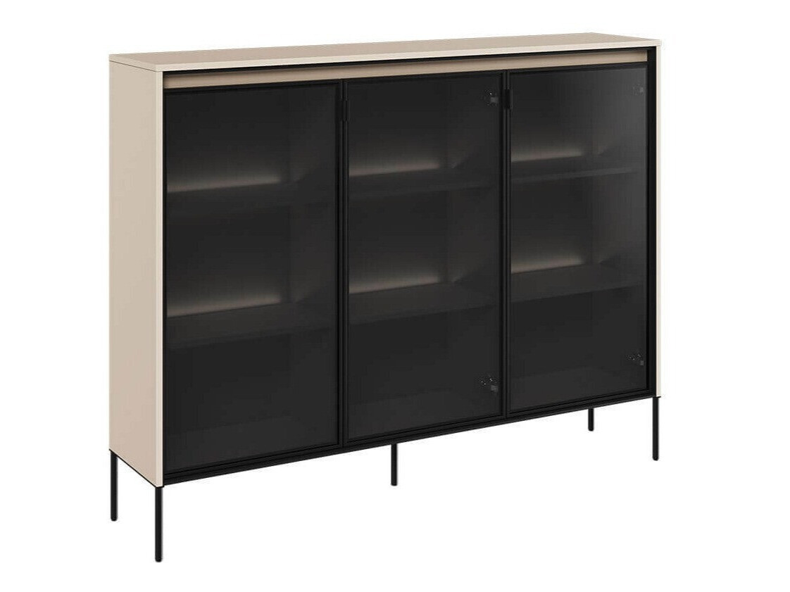 Dressoir Fernolu 108 (Beige + Zwart)