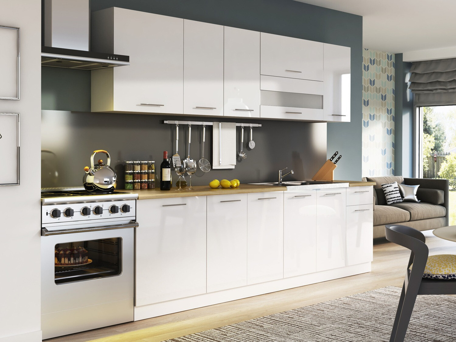 Modulaire keukenset Tiffa White 121