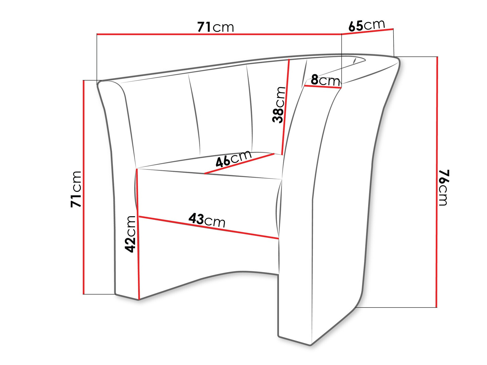 Fauteuil Meriden 100 (Soft 011)