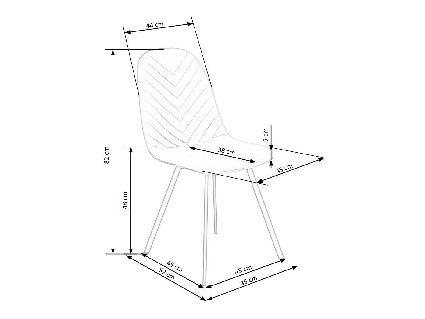 Stoel Houston 1306 (Donkergroen)