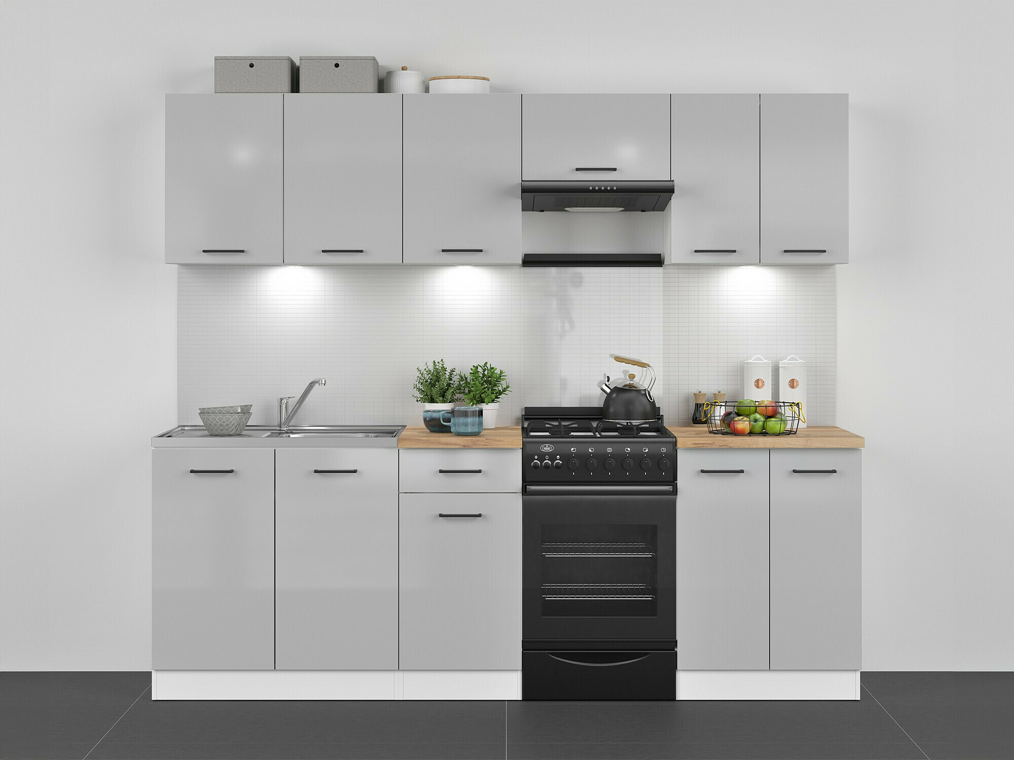 Modulaire wandkast Line Grey 110