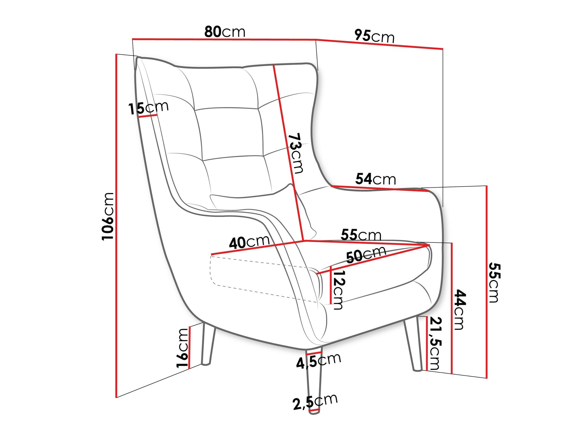 Fauteuil Comfivo Ulmus III (Poso 02)