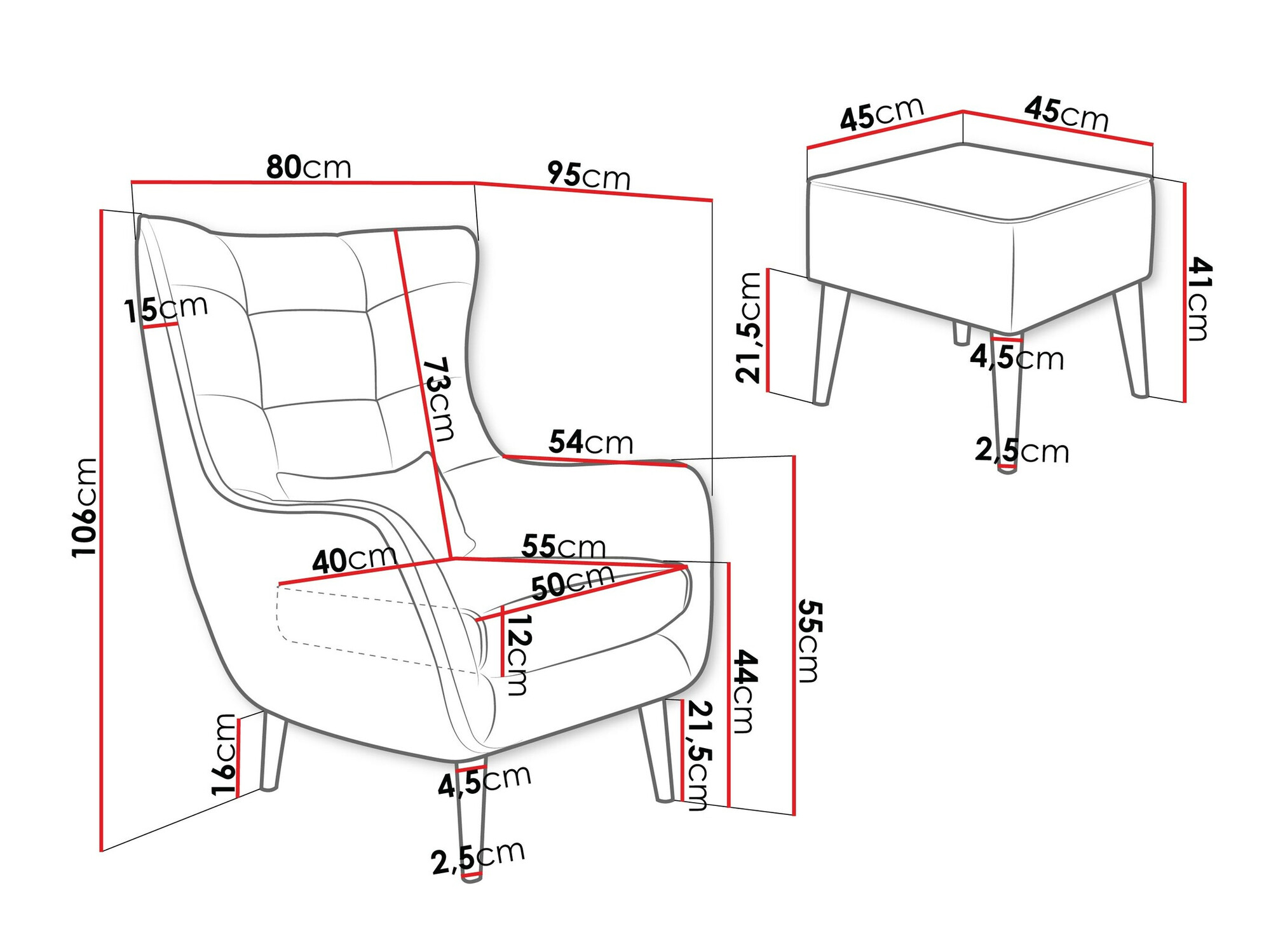 Fauteuil Comfivo Ulmus V (Poso 02)