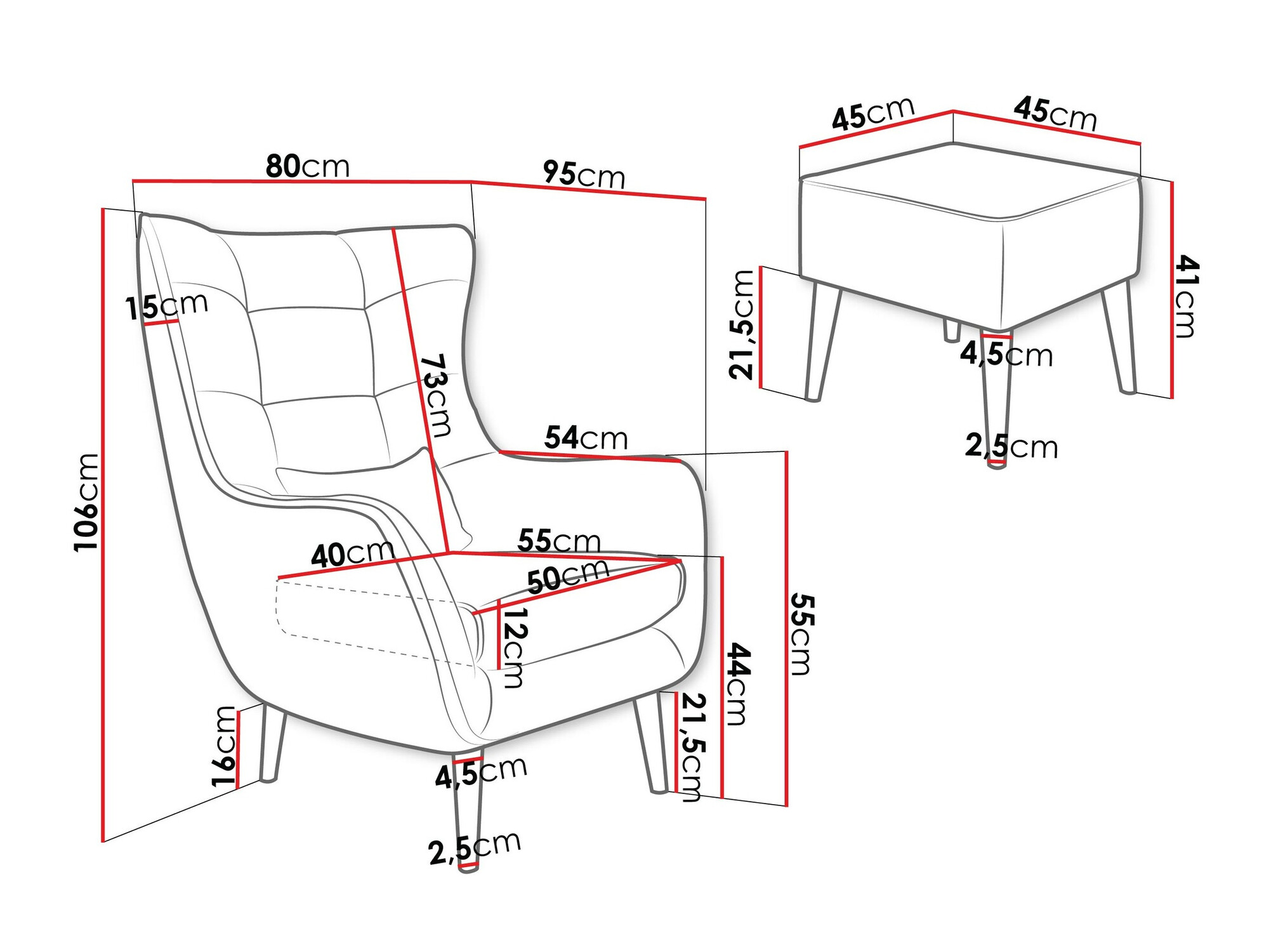 Fauteuil Comfivo Ulmus V (Poso 05)