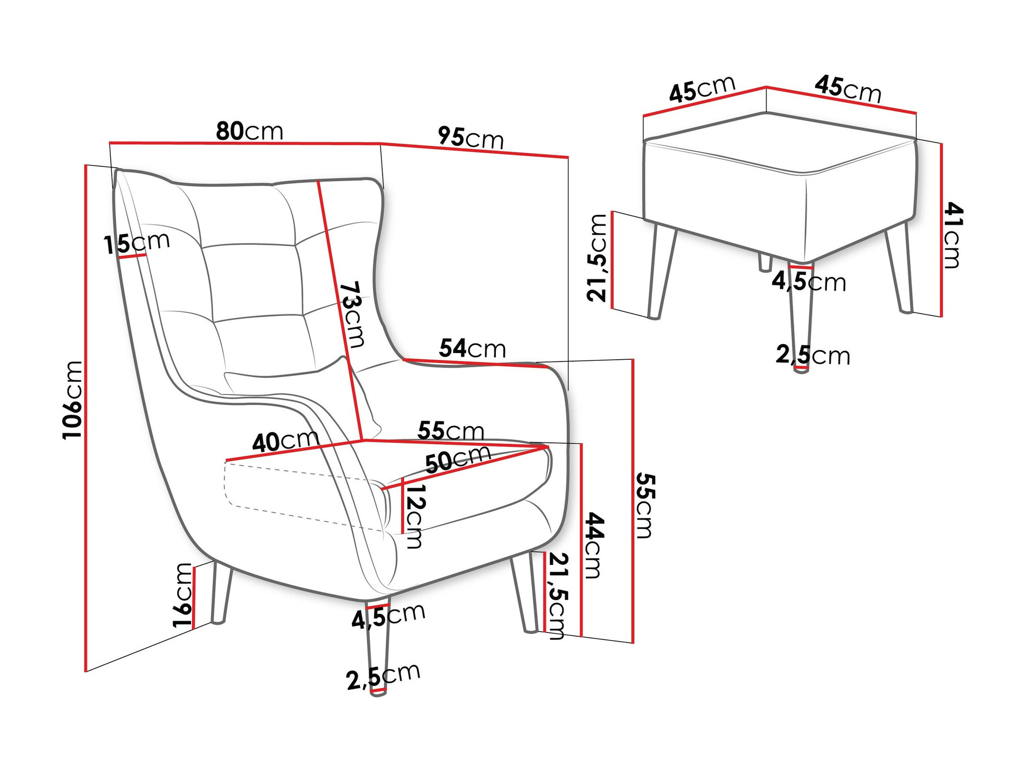 Fauteuil Comfivo Ulmus V (Poso 22)