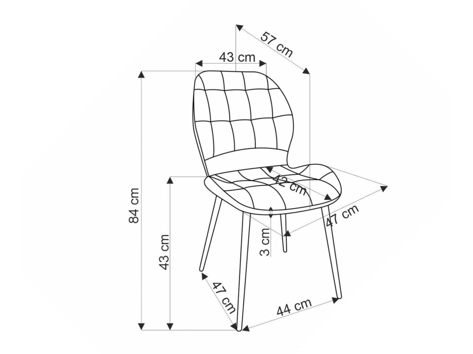 Stoel Houston 1802 (Geel)