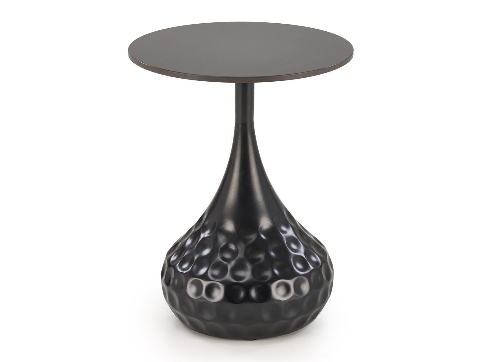 Bijzettafel Houston 1807 (Zwart + Zwart marmer)