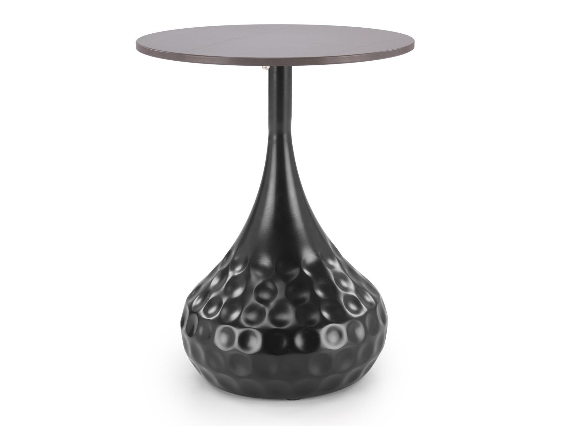 Bijzettafel Houston 1807 (Zwart + Zwart marmer)