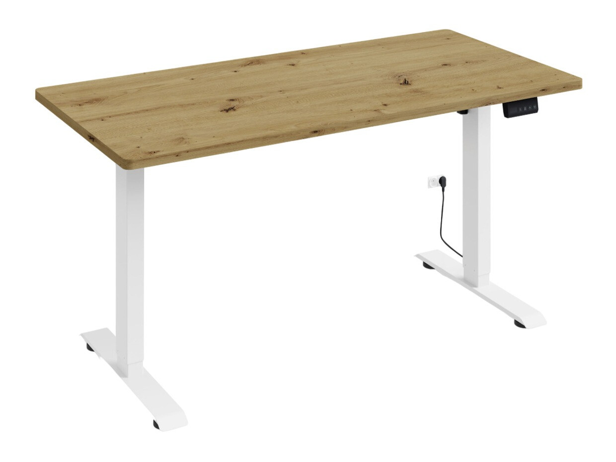 In hoogte verstelbaar bureau Buffalo 183 (Wit)